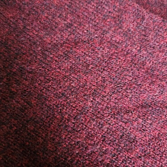 Abercrombie & Fitch Men's Maroon Wool V neck Pullover Sweater size XL - Picture 4 of 9